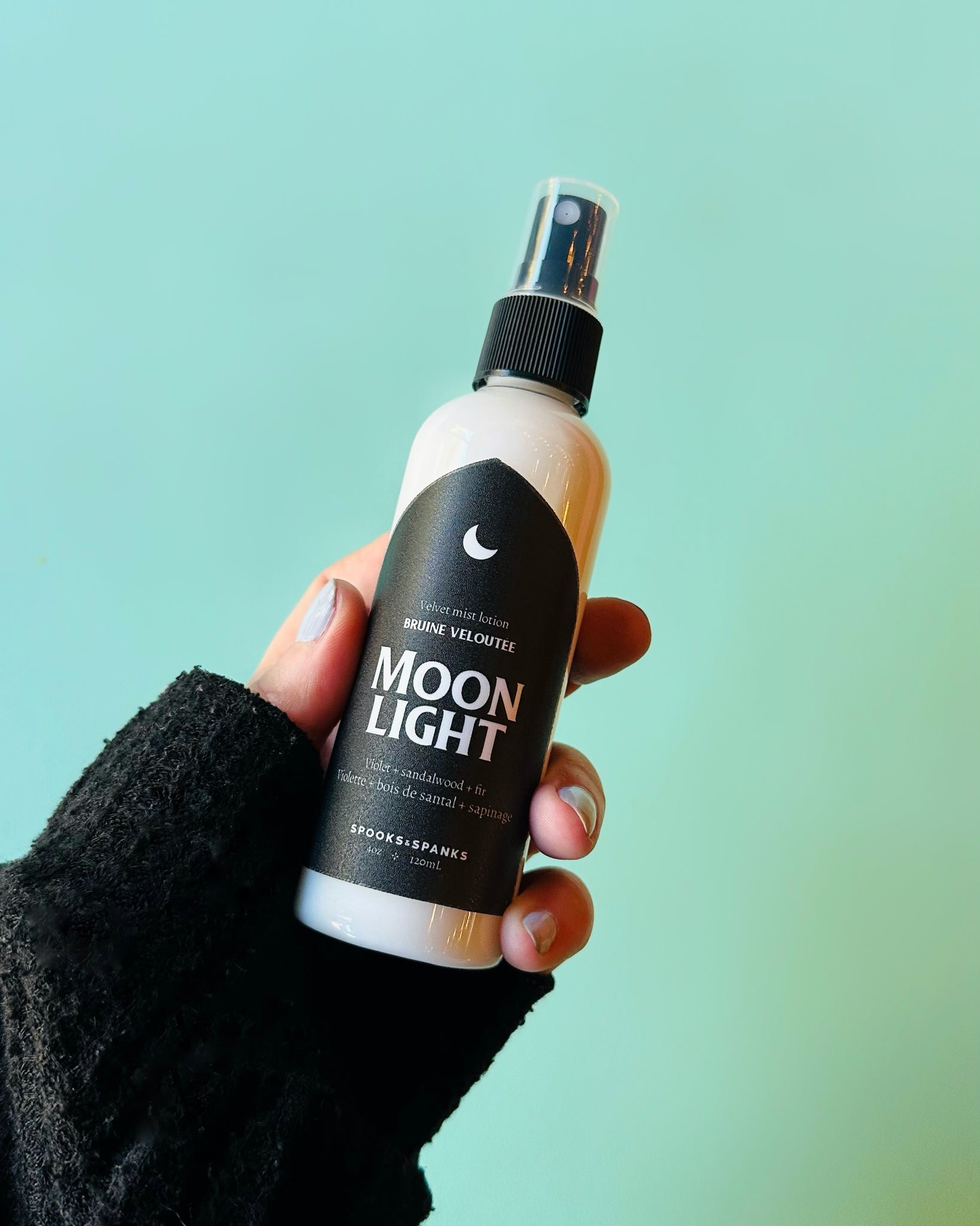 Moonlight velvet mist lotion - Violet + sandalwood + fir