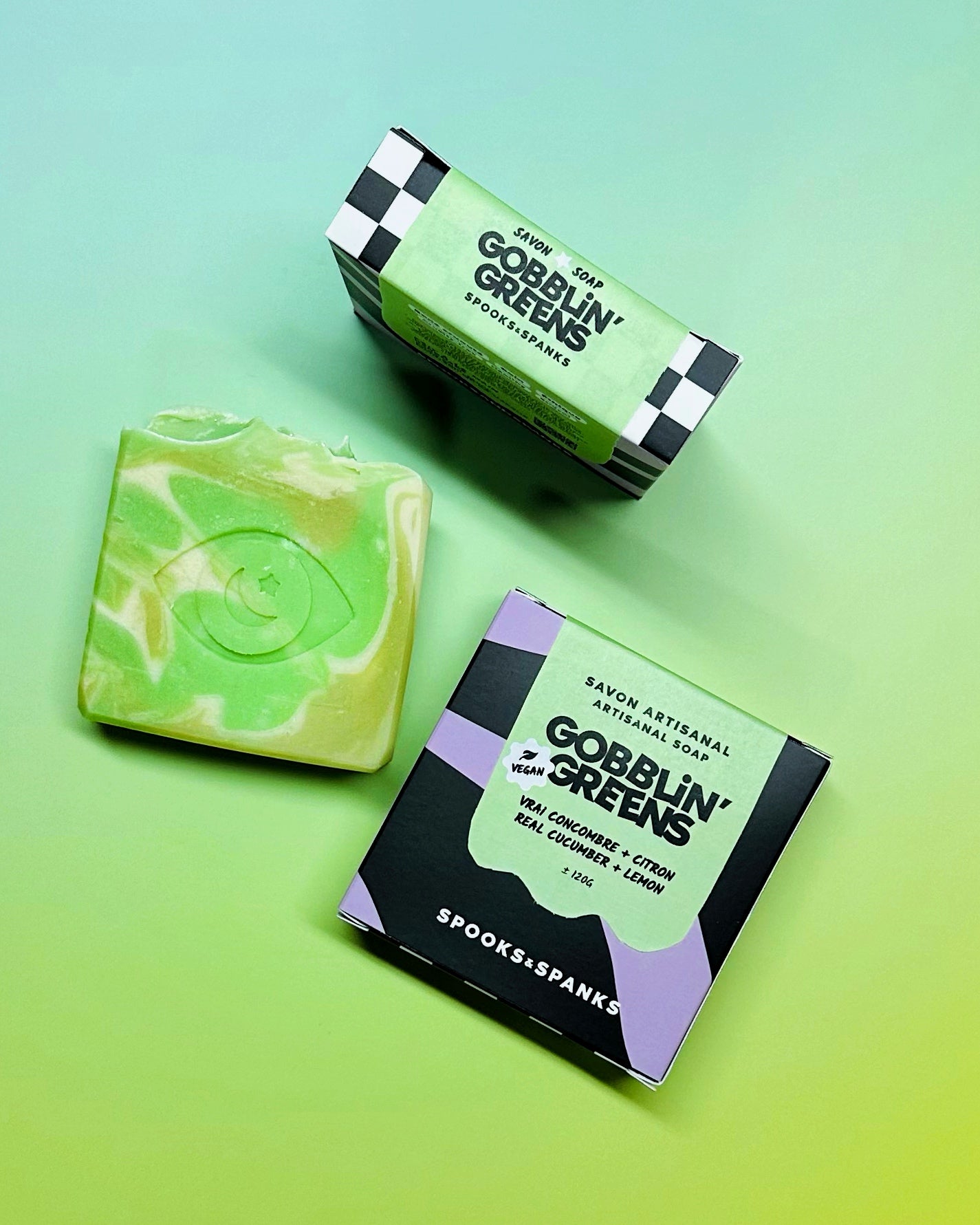 Gobblin' Greens Soap - Real cucumber + lemon + lemongrass