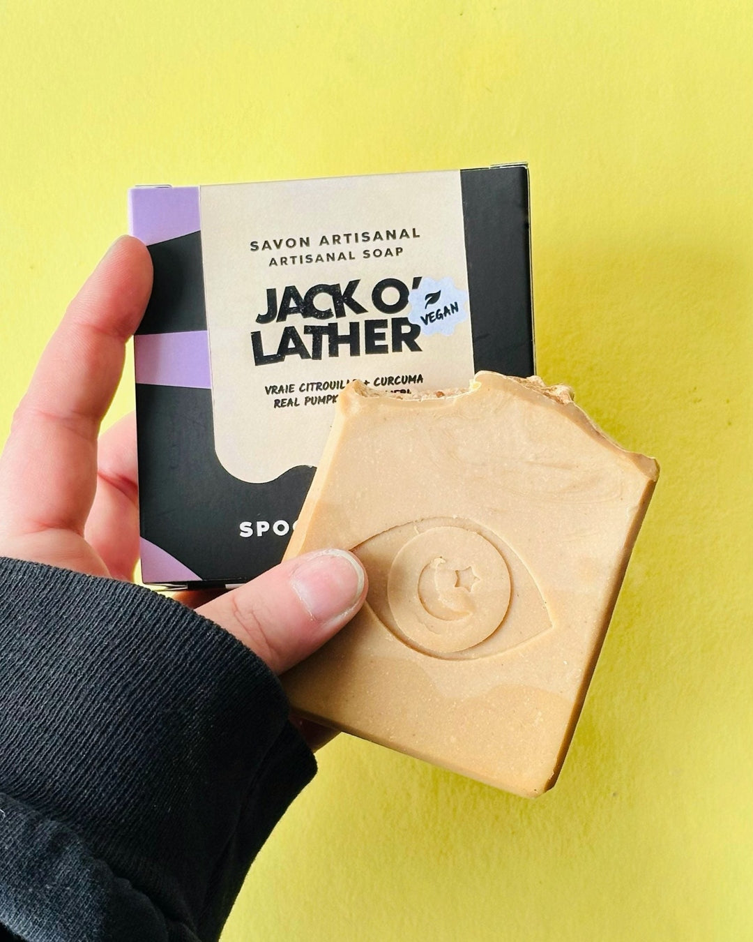 Savon Jack O' Lather - Vraie citrouille + curcuma