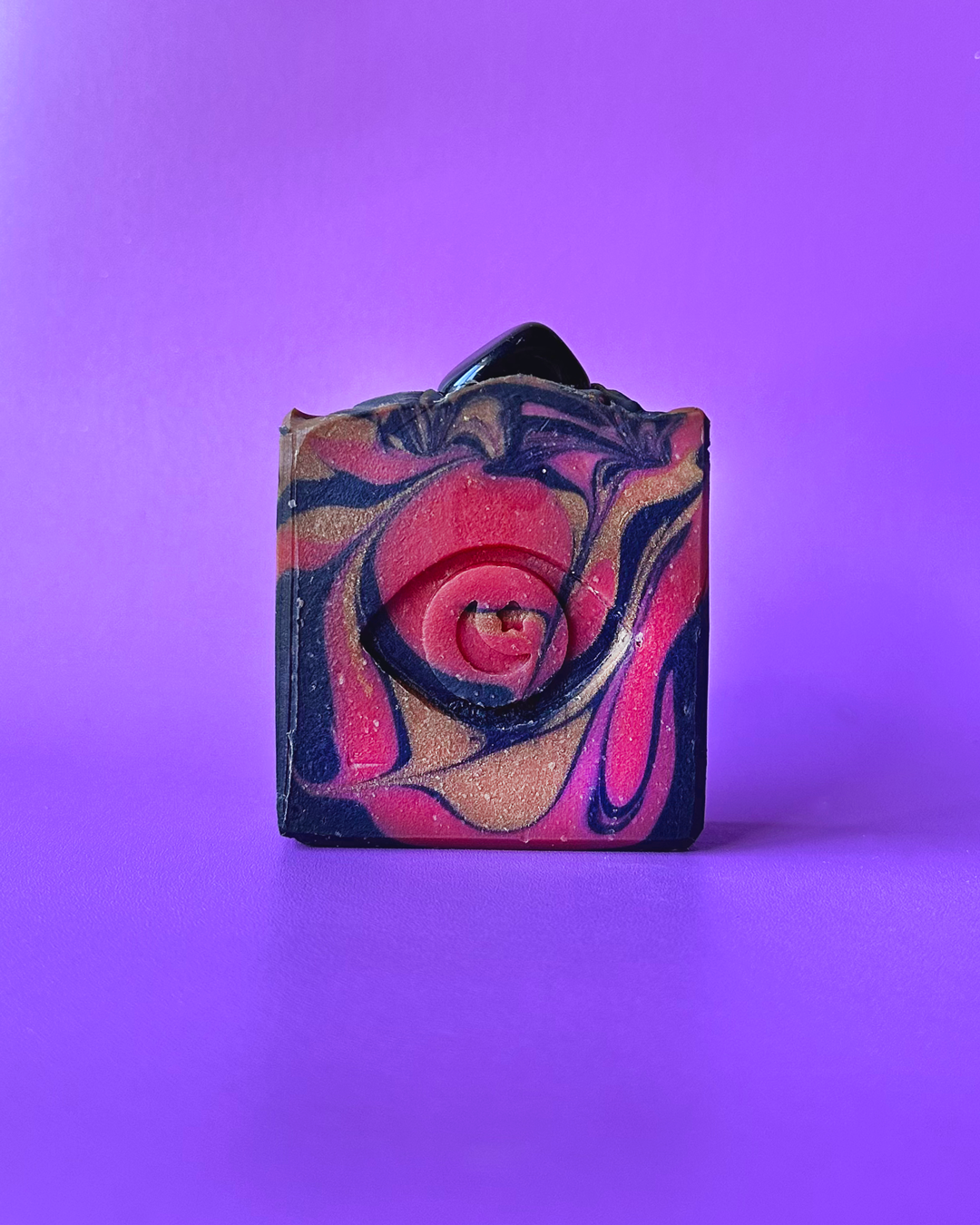 Blood Ritual soap bar with Tourmaline - Amber + Patchouli + Sandalwood + Vanilla