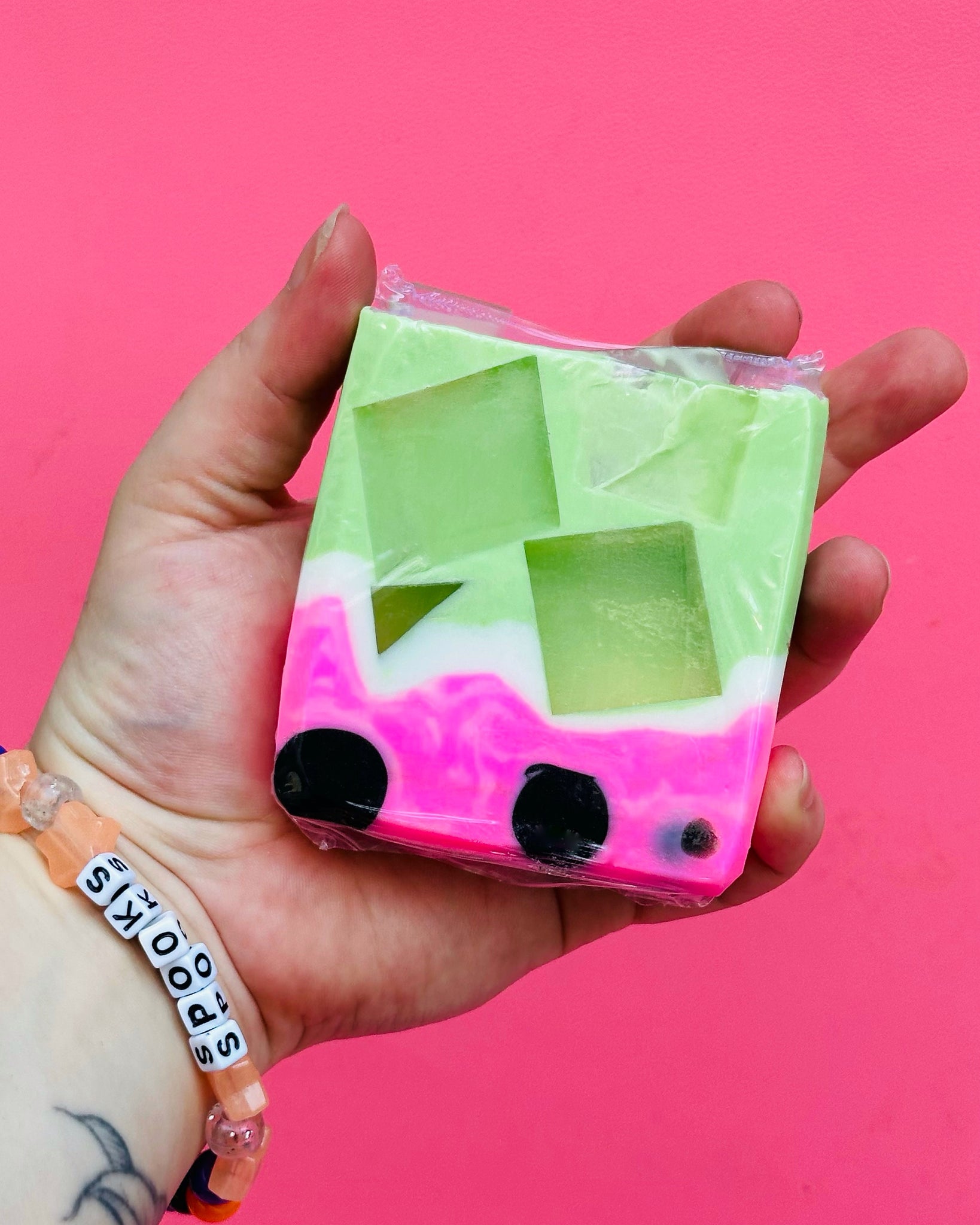 Strawboorry Matcha Boba Soap - Strawberry + Matcha