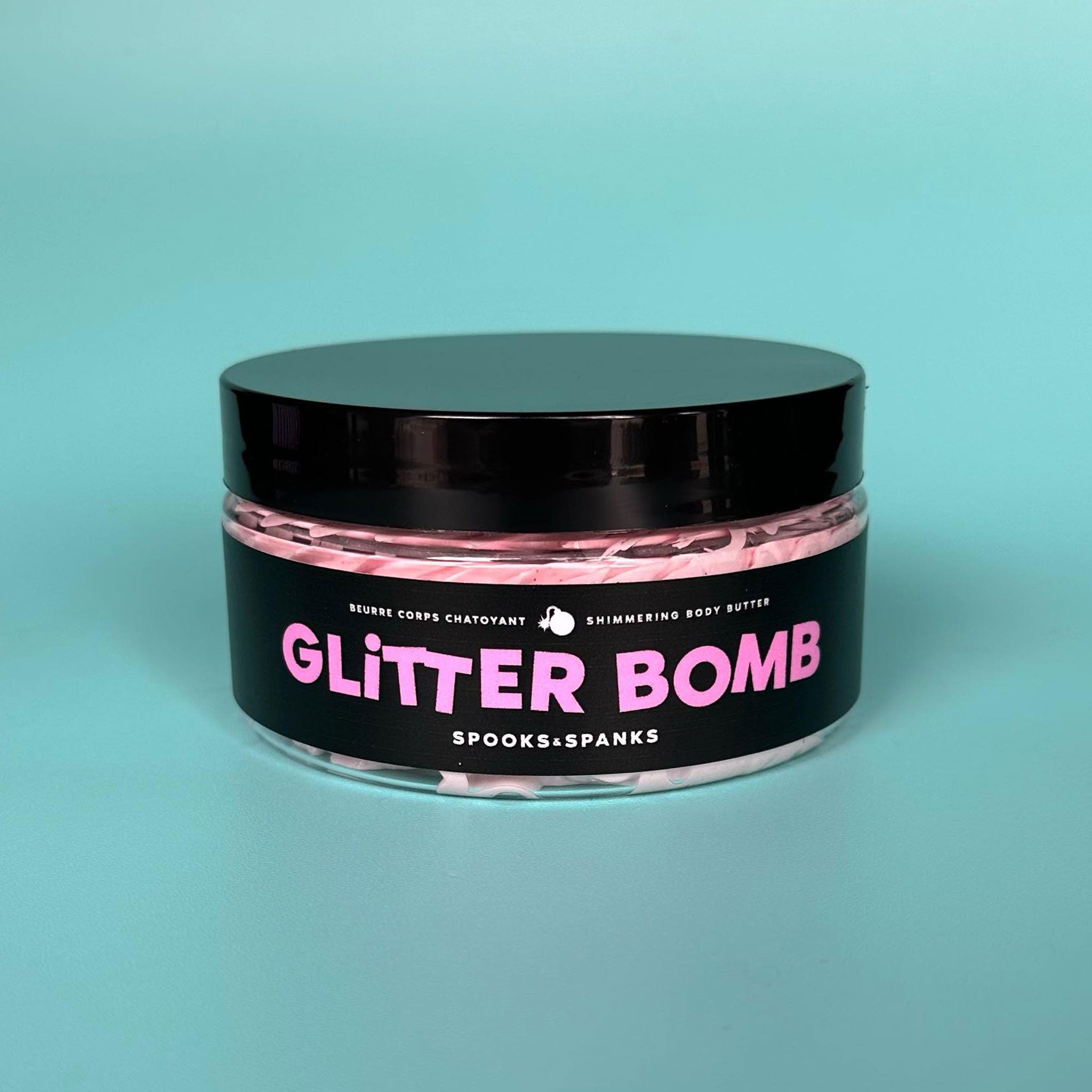 Glitter Bomb Dragonfruit + nectarine + jasmin Shimmering Body Butter