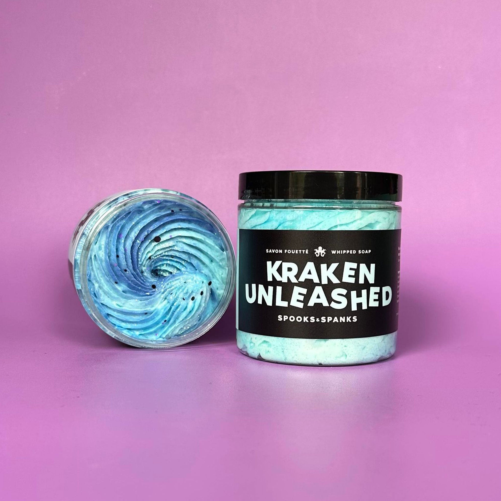 Kraken Unleashed ocean mist + agave nectar Whipped Soap
