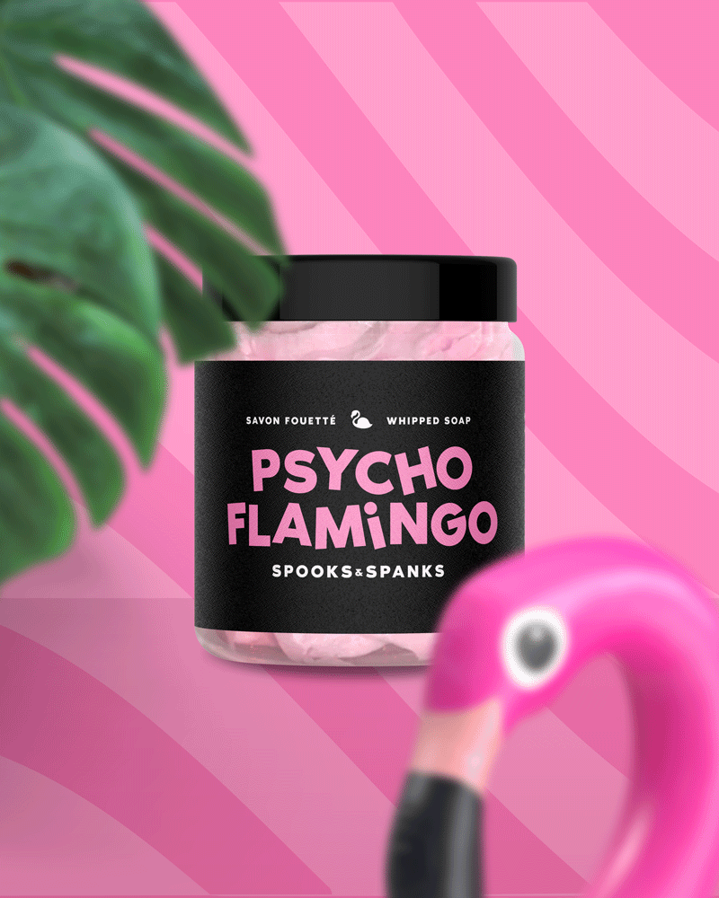 Psycho Flamingo Whipped Soap - Mango + Papaya