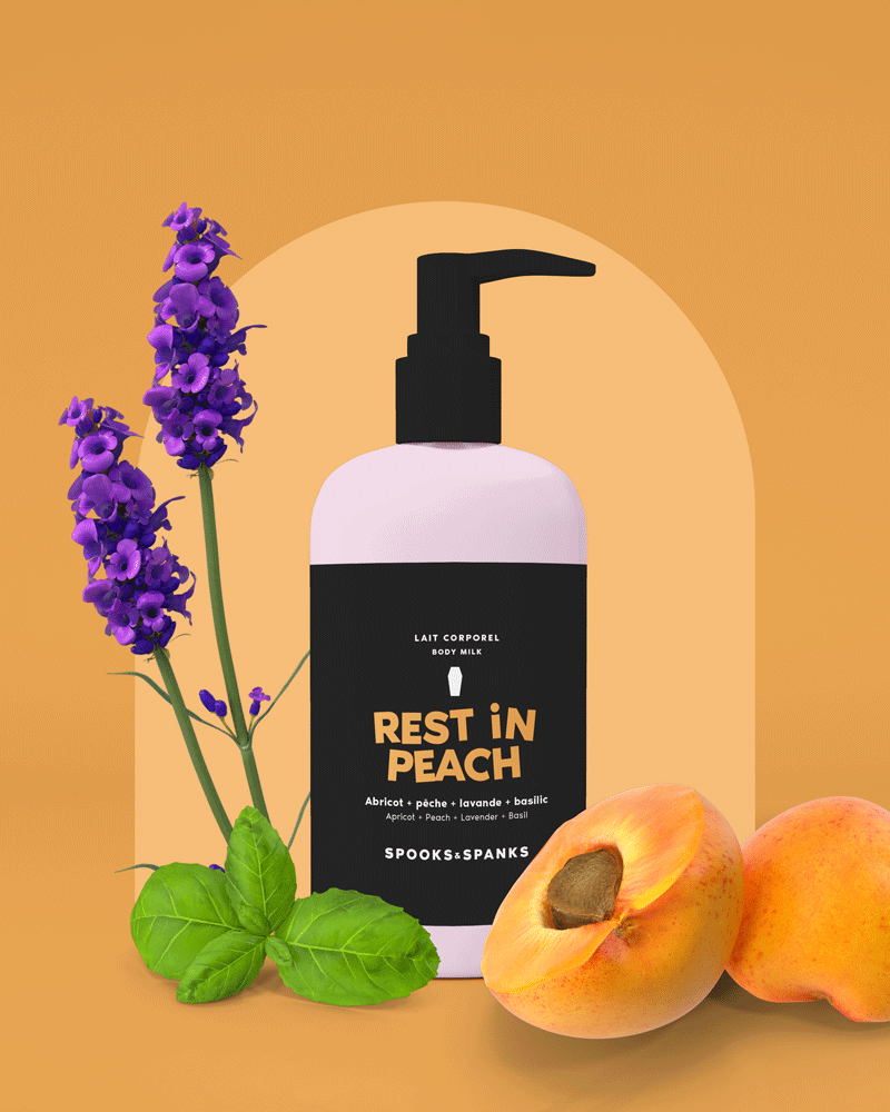 Rest in Peach Body Milk - Apricot + Peach + Lavender + Basil