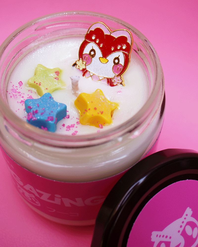 Stargazing Owl Charmed Candle - Violet + Bergamot