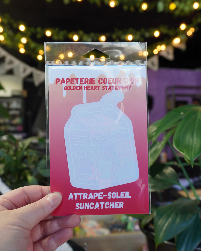 Strawberry Milk Suncatcher