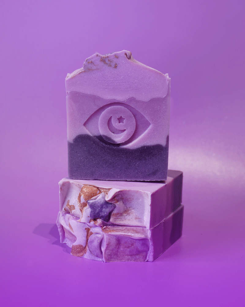 Aether Gem Soap with Amethyst - Lilac + Water Lily