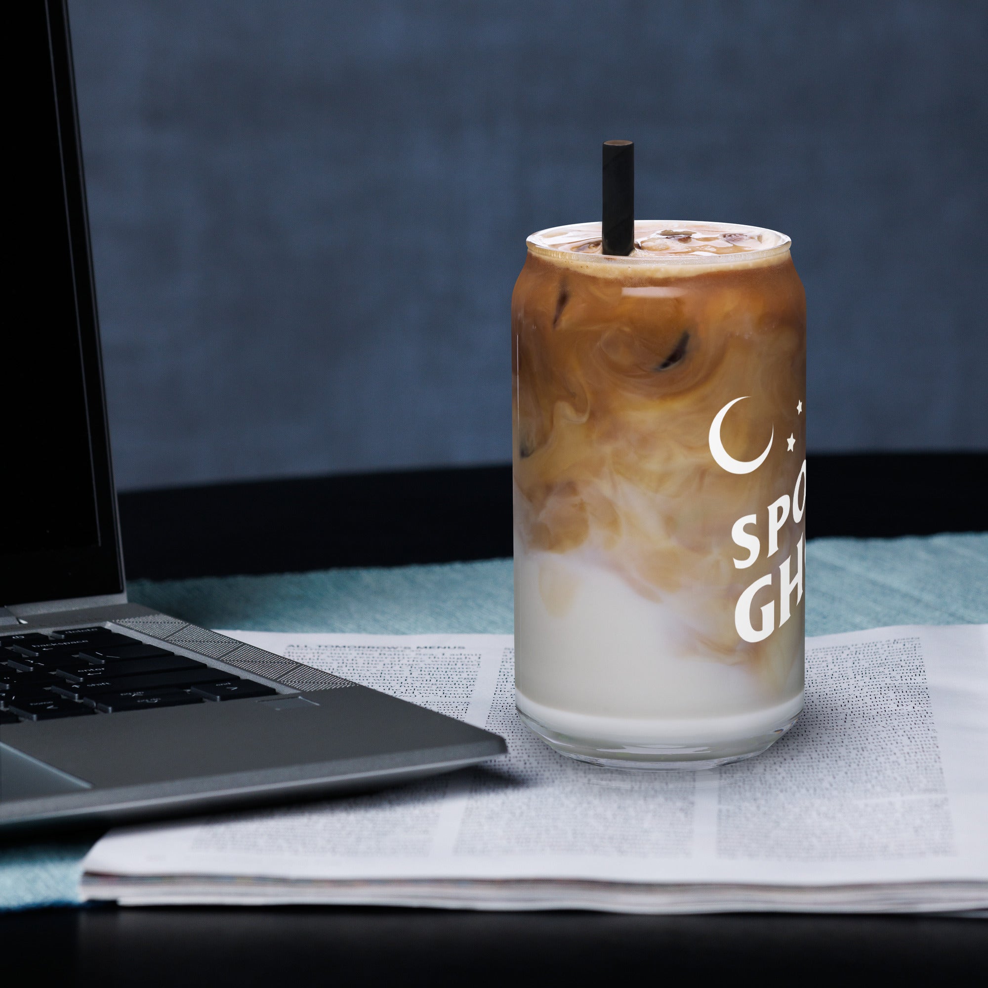 Spooky Ghoul Can-shaped glass