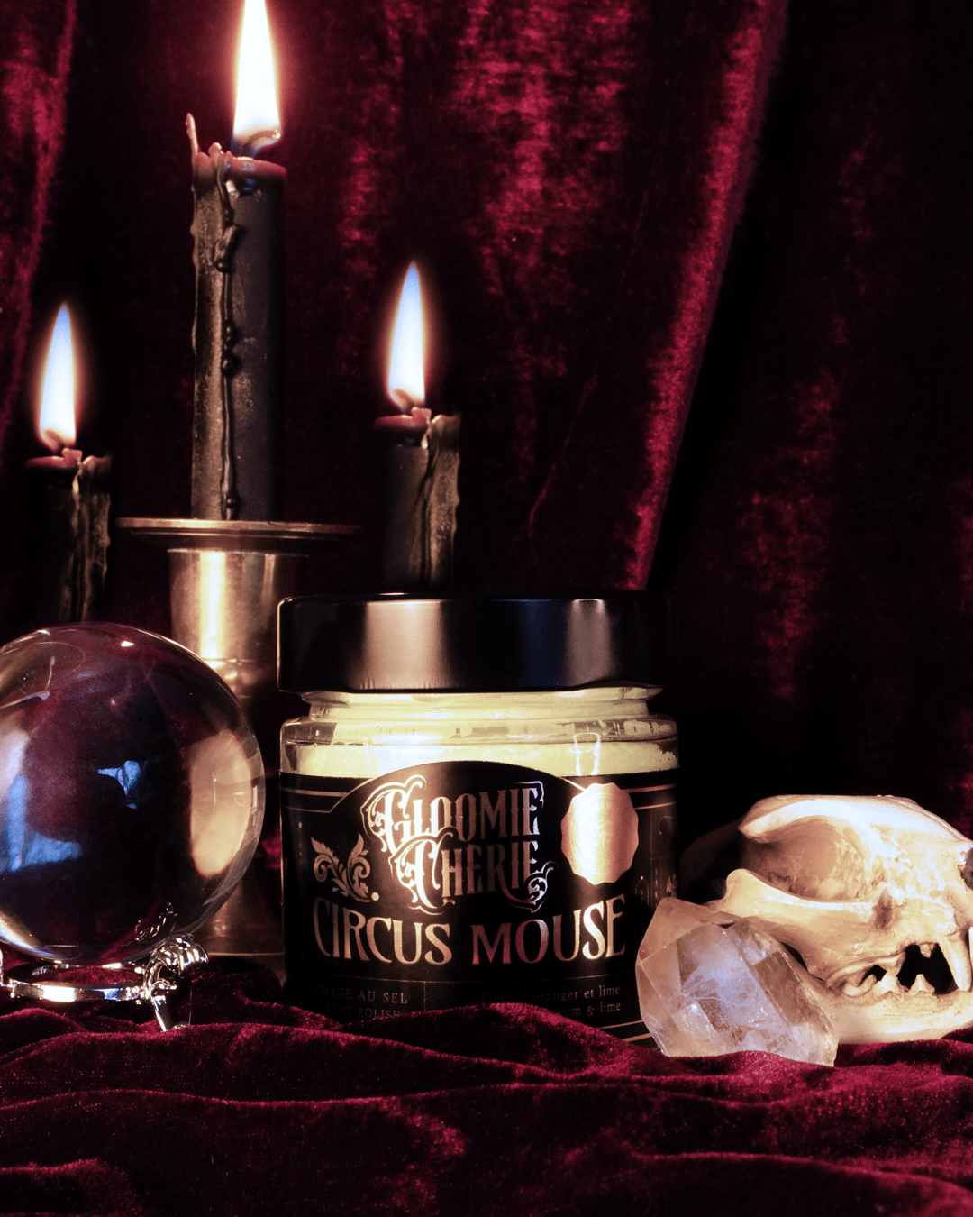 Gommage corporel au sel Circus Mouse - Fleur d'oranger et citron vert
