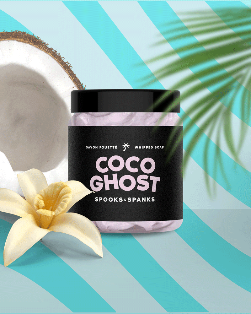 Coco Ghost Whipped Soap - Coconut + Peach + Vanilla