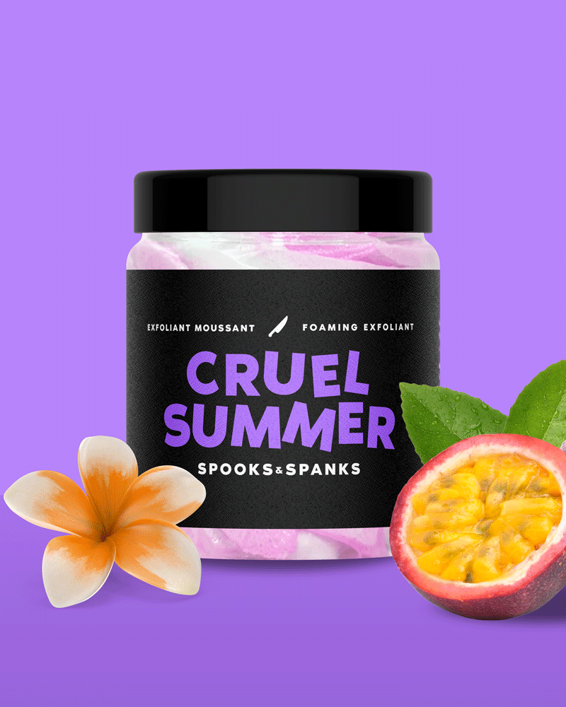 Exfoliant moussant Cruel Summer - fruit de la passion + fleurs exotiques
