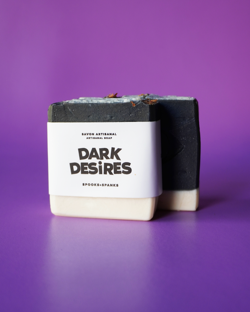 Dark Desires artisanal blackberry + sage soap bar 