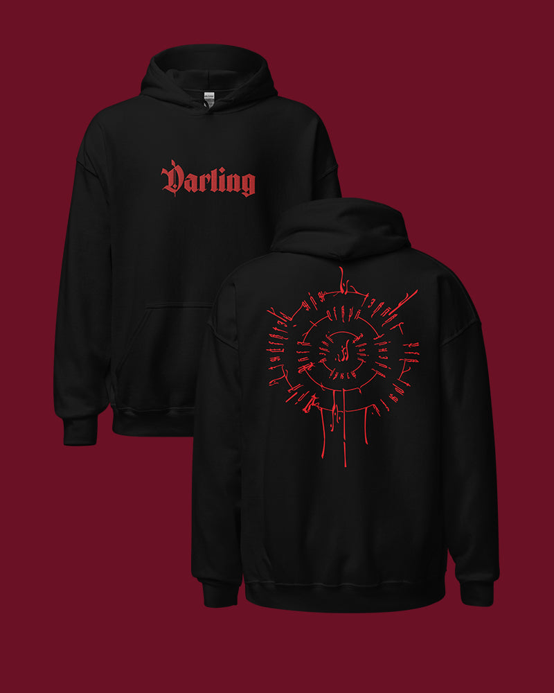 Sudadera con capucha con bordado y espalda estampada de Darling