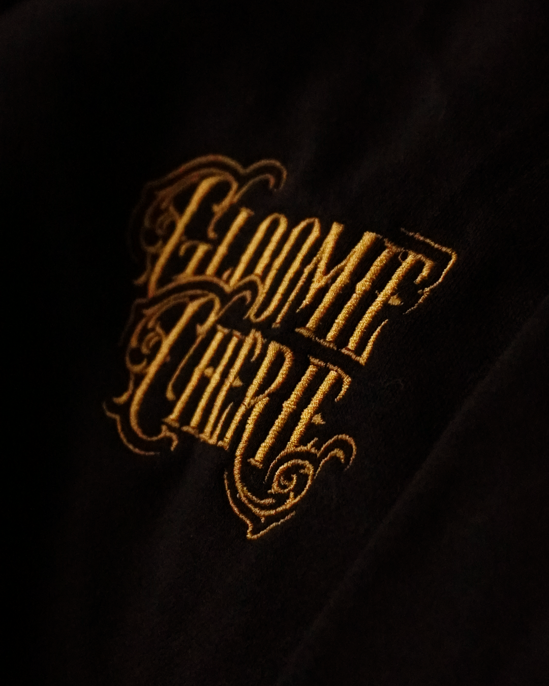 Gloomie Chérie golden embroidered & printed hoodie