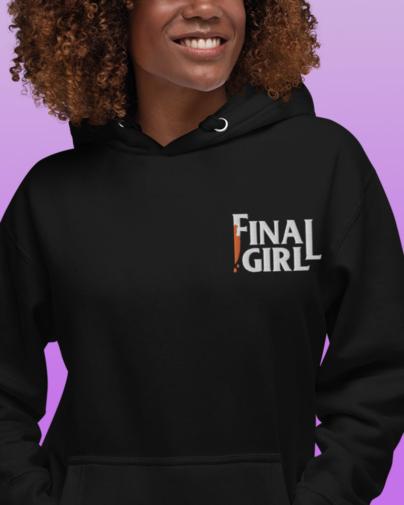Final Girl embroidered hoodie