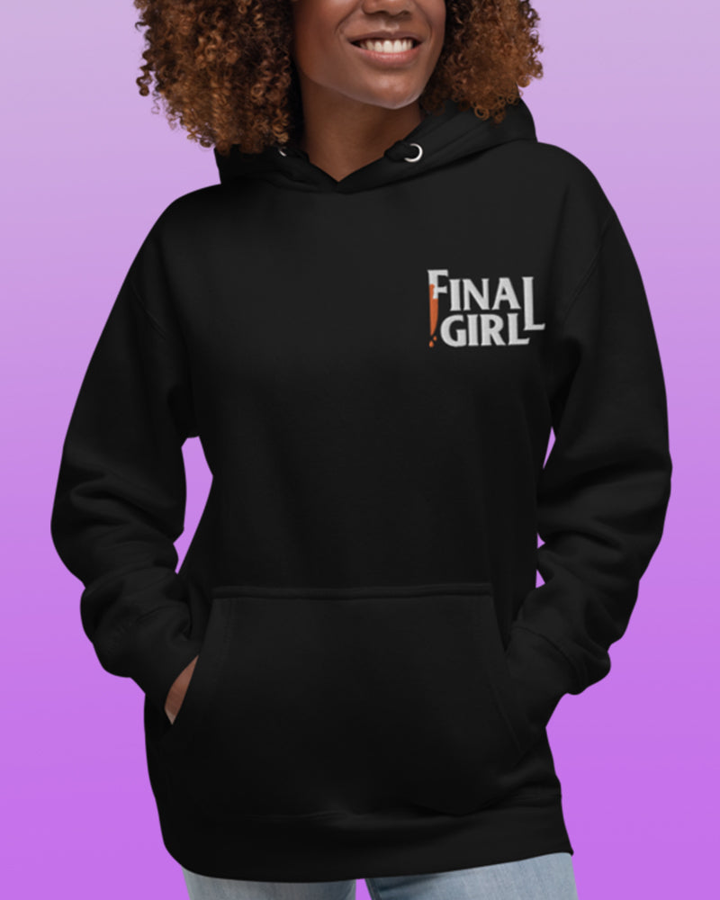 Final Girl embroidered hoodie