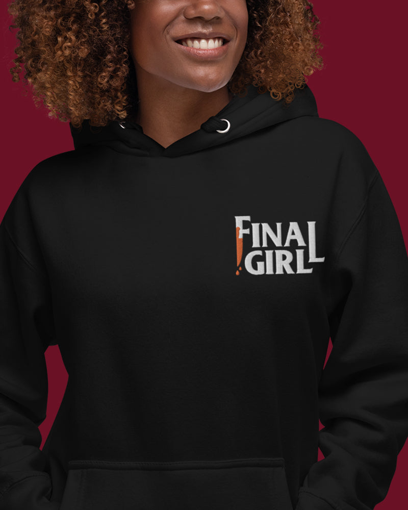Sudadera con capucha bordada Final Girl
