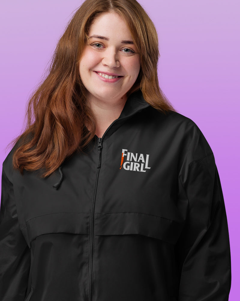 Final Girl unisex lightweight windbreaker + rain jacket