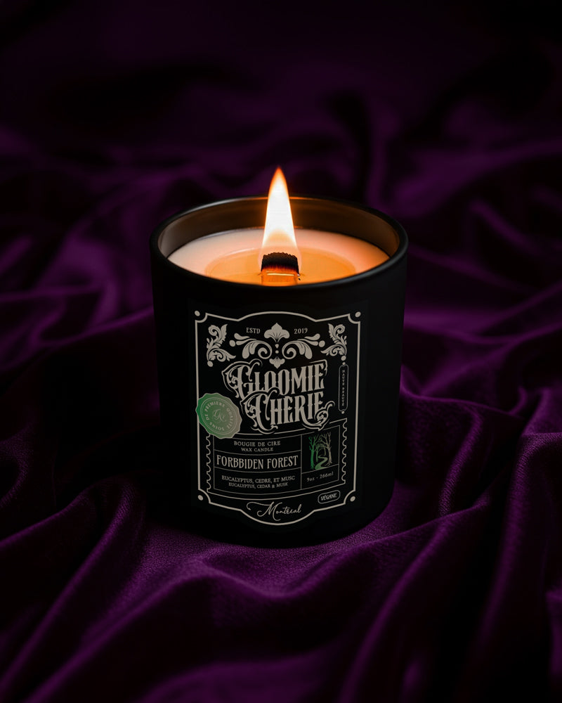 Forbidden Forest Candle - Cedar + Eucalyptus + Musk