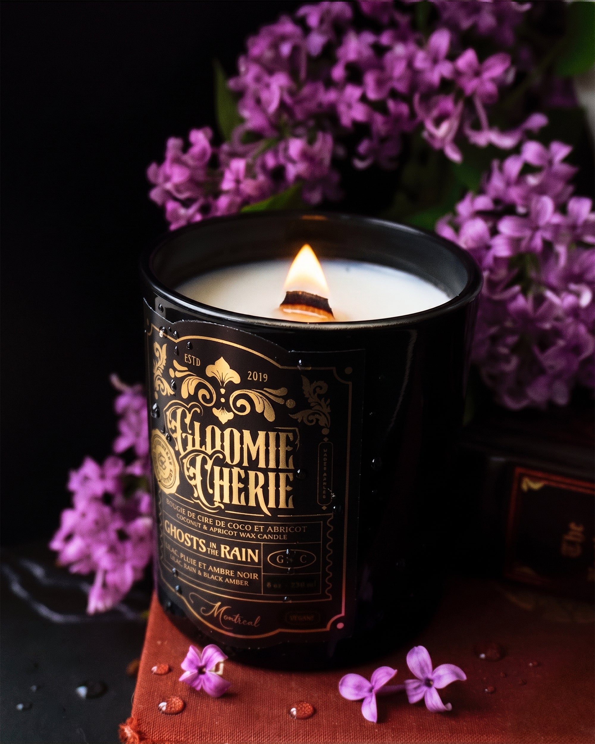 Ghosts in the Rain Candle