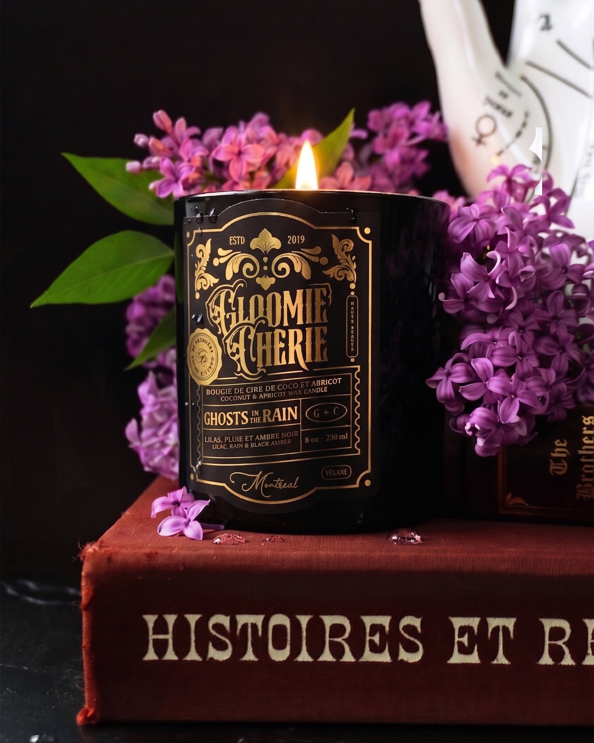 Ghosts in the Rain Candle