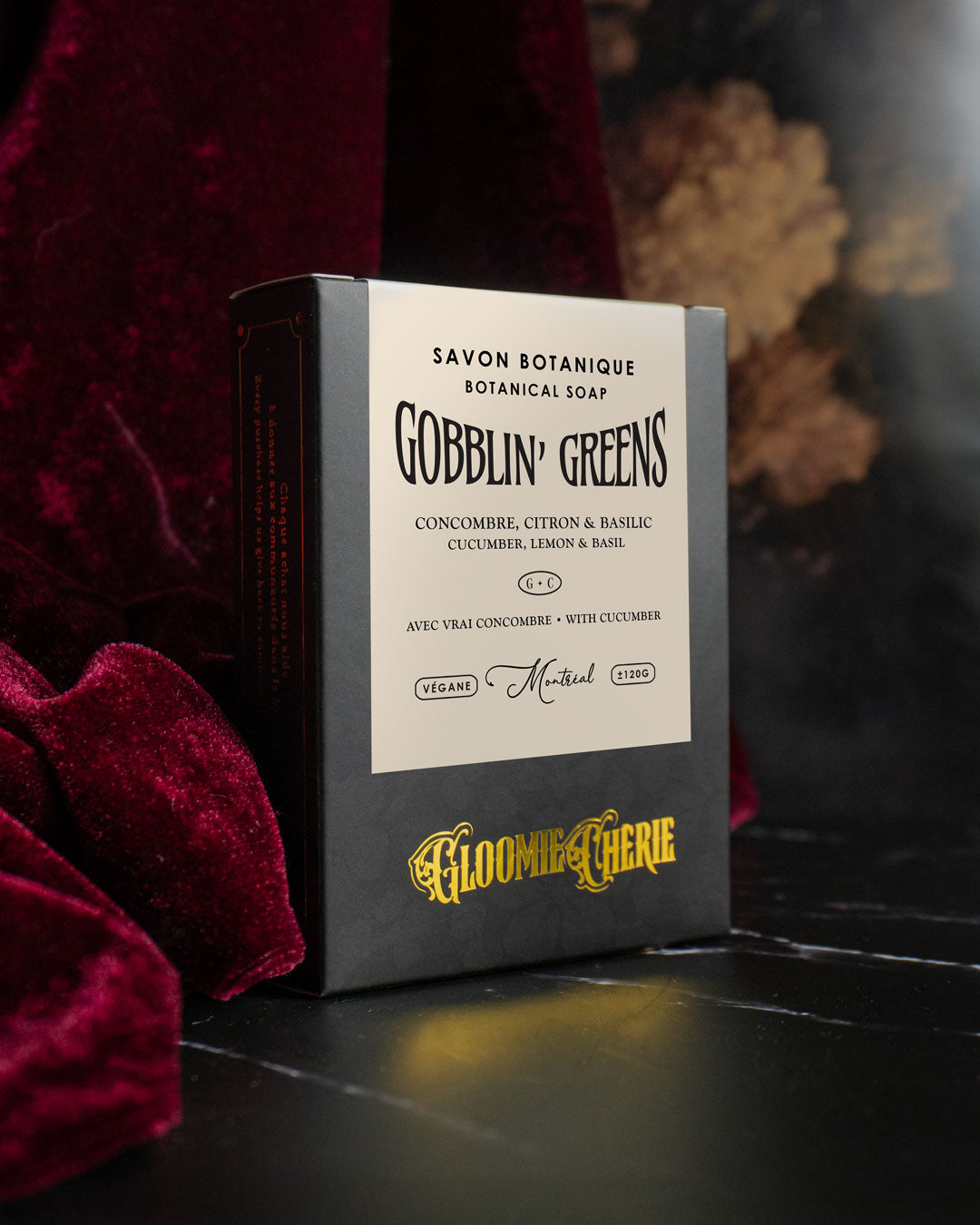 Savon Gobblin' Greens - Vrai concombre + citron + citronnelle