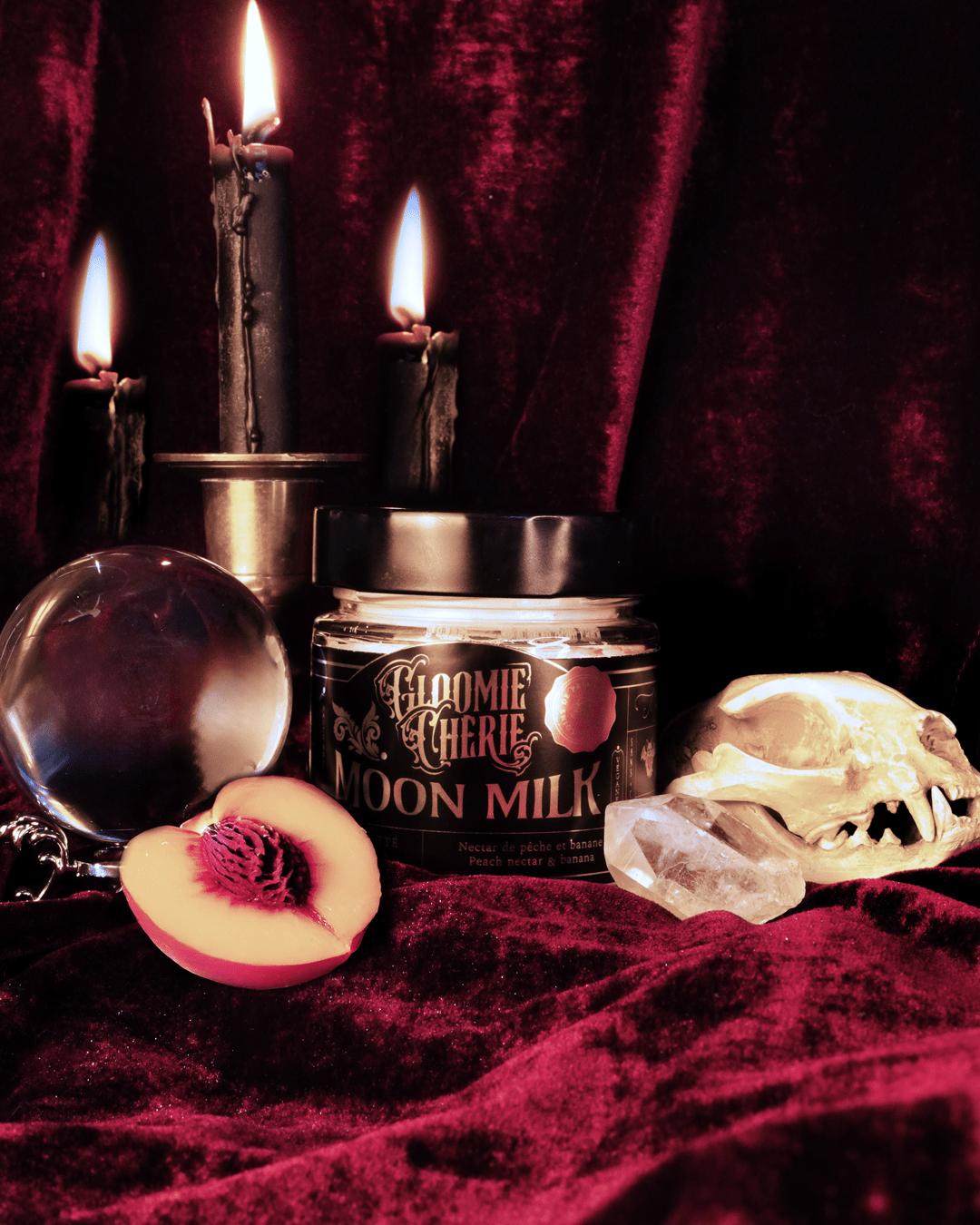 Savon fouetté Moon Milk - Nectar de pêche et banane