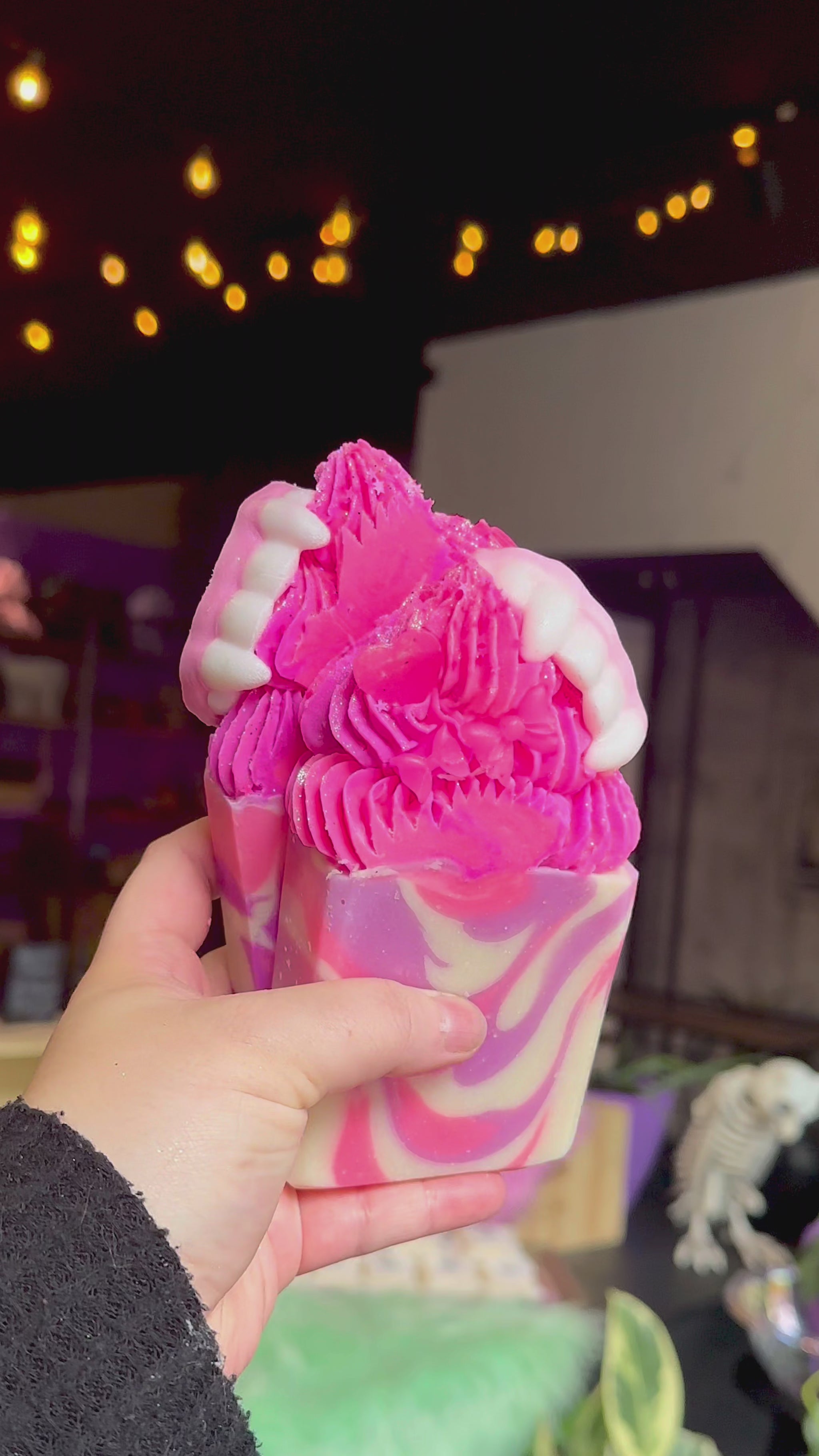 Making of the Vampire dolly soap bar