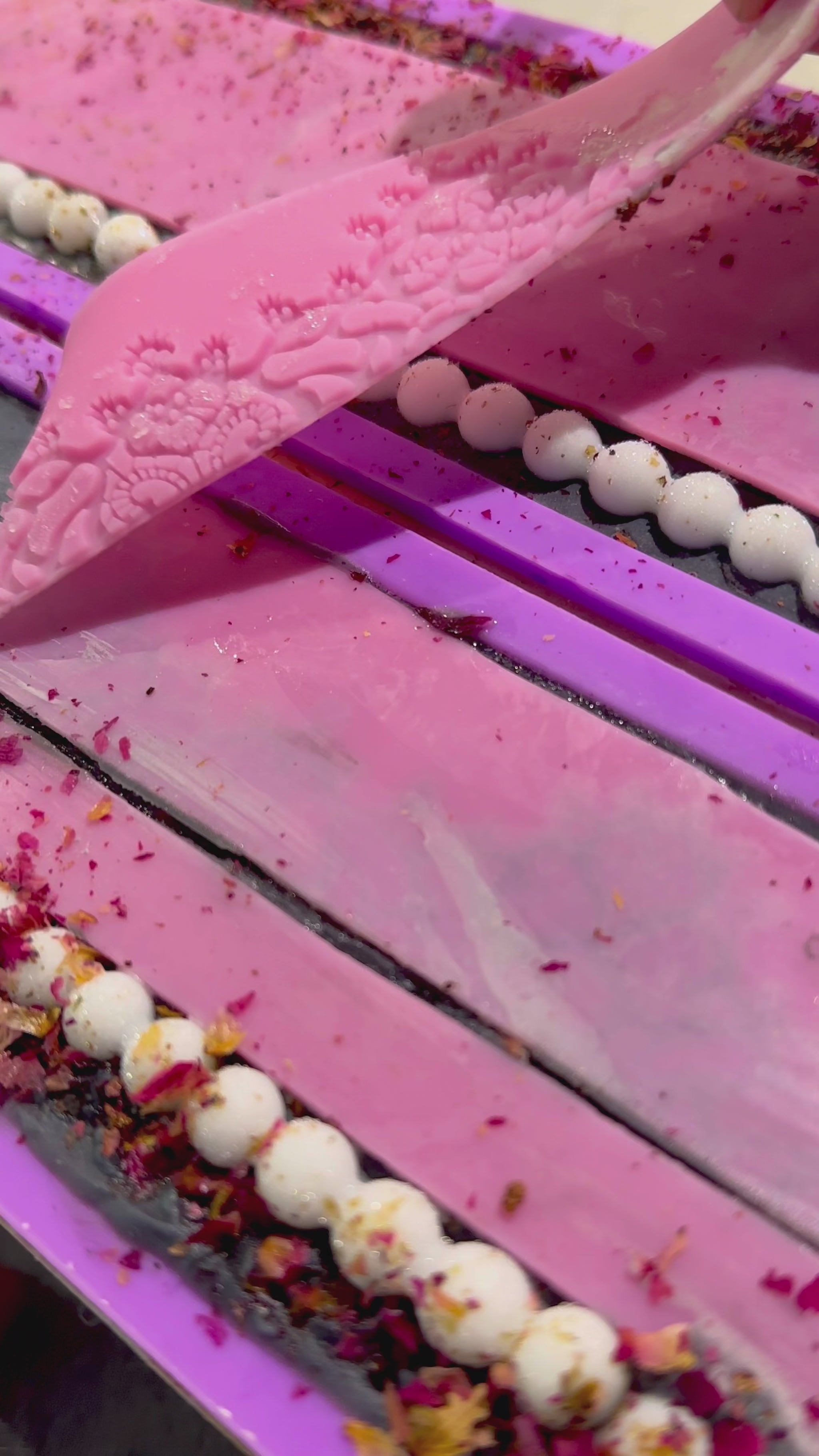 Making of Darl Desires Artisanal blackberry & sage soap