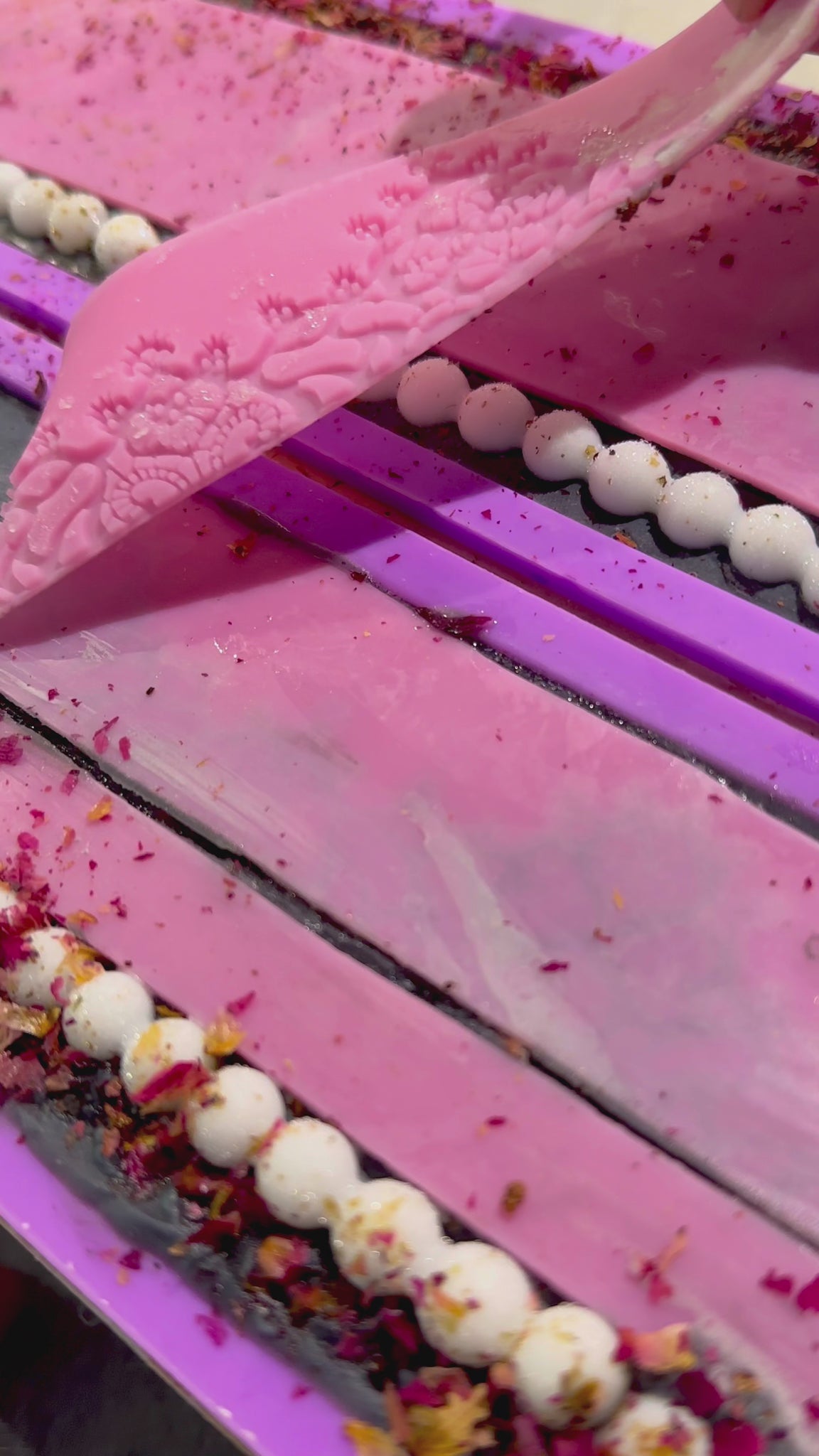 Making of Darl Desires Artisanal blackberry & sage soap