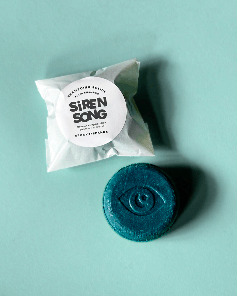 Siren Song Solid Shampoo - Spirulina + indigo powder