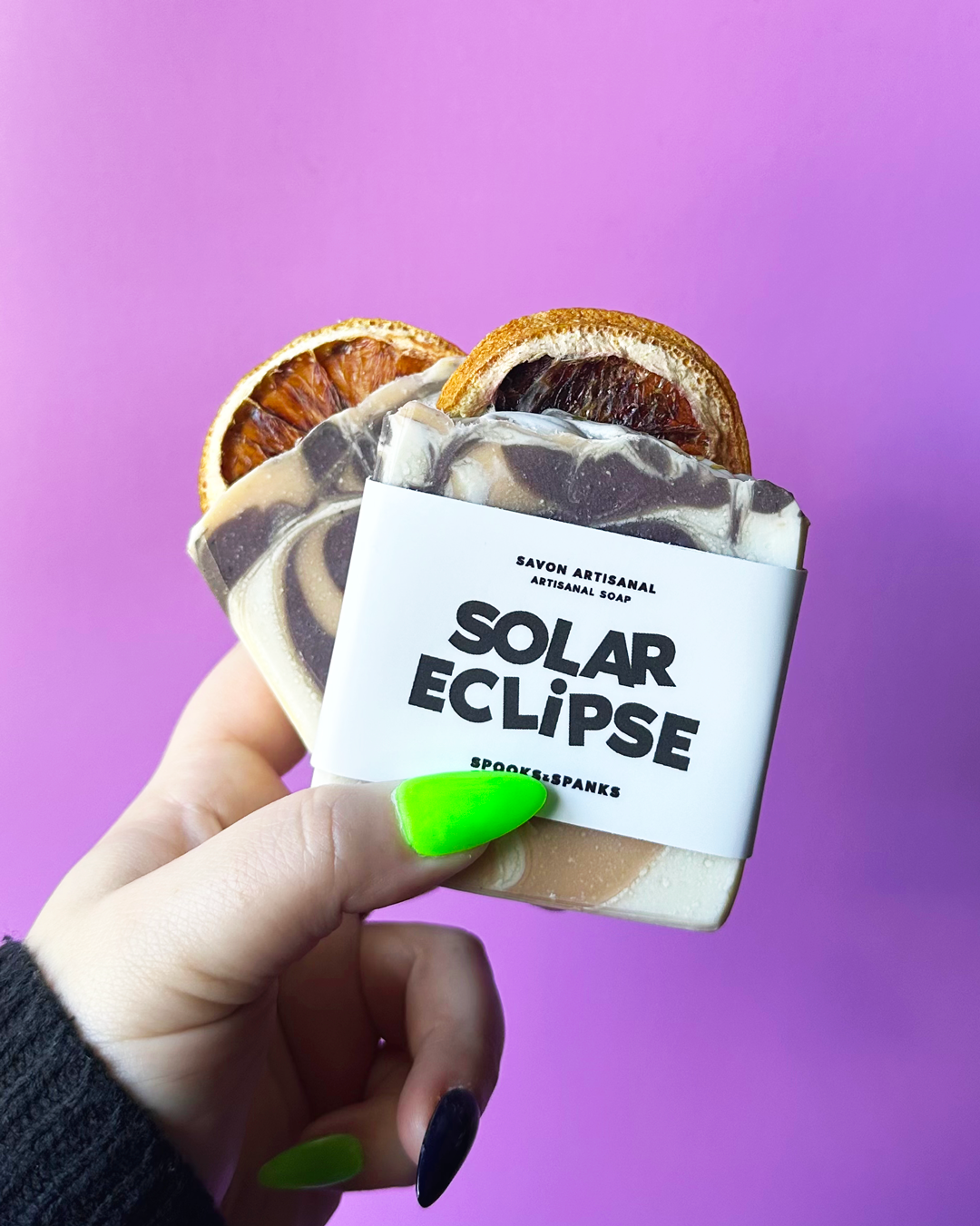 Solar Eclipse Soap Bar - Tangerine + Real honey + Cranberry