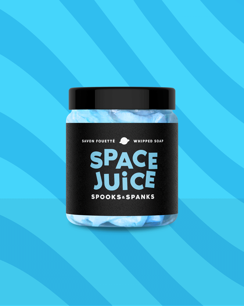 Space Juice banana + cotton candy + bubblegum whipped soap