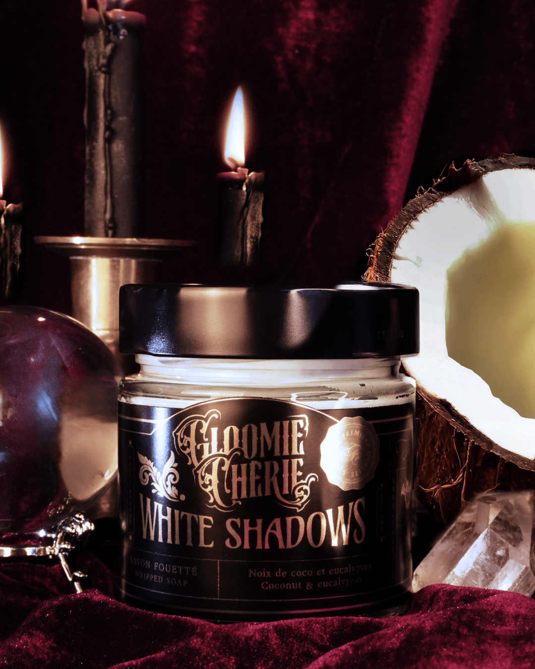 Savon fouetté noix de coco + eucalyptus White Shadows