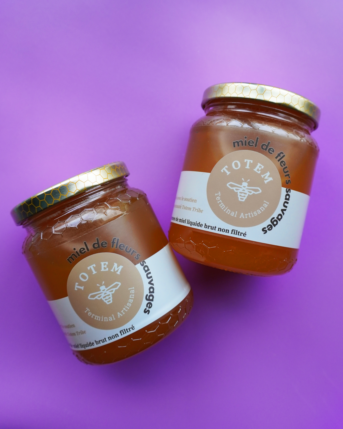 Raw wildflower honey from our beehive