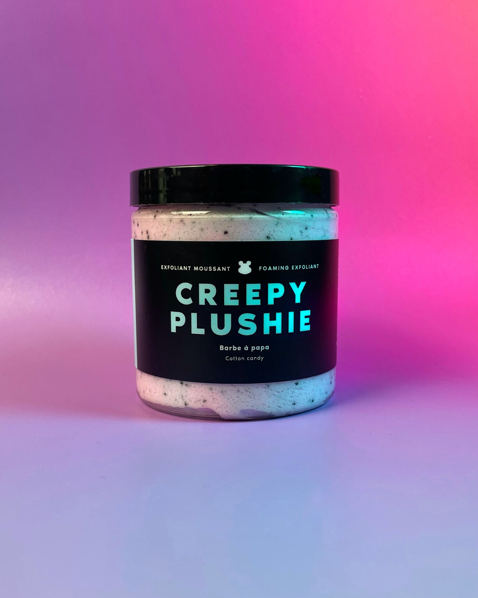Exfoliant moussant Creepy Plushie - barbe à papa